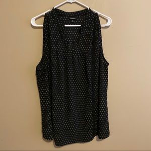 Sleeveless Polka Dot Top